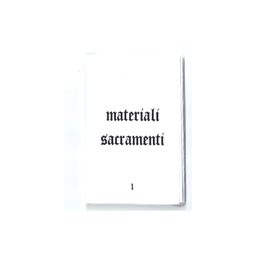 MATERIALI SACRAMENTI, VOL. I